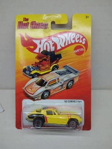 HOT WHEELS THE HOT ONES YELLOW '63 SPLIT WINDOW CORVETTE