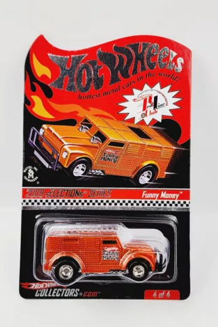 HOT WHEELS RLC ORANGE FUNNY MONEY TRUCK #2759