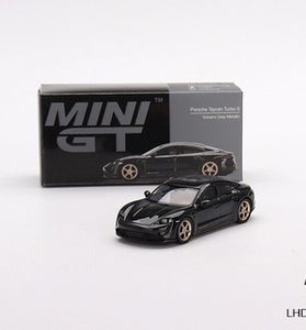 Mini GT 1:64 #433 Porsche Taycan Turbo S Volcano Grey Metallic