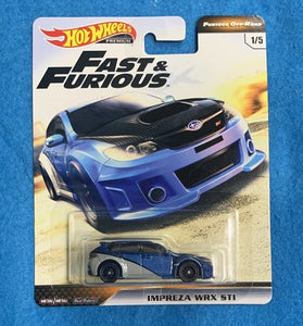 HOT WHEELS FAST & FURIOUS OFF ROAD BLUE IMPREZA WRX STI