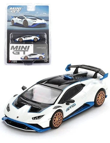 Mini GT 1:64 Lamborghini Huracán STO – Bianco Asopo