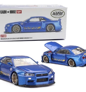 Kaido House x MINI GT 1:64 Skyline GT-R R34 V2 Aero SHINJUKU KHMG158