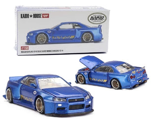 Kaido House x MINI GT 1:64 Skyline GT-R R34 V2 Aero SHINJUKU KHMG158