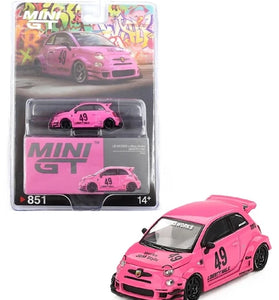 Mini GT 1:64 ABARTH 595 LB-WORKS x Abas Works – Pink #851