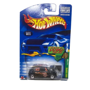 2002 HOT WHEELS TREASURE HUNT BLACK MINI COOPER W/REDLINE REAL RIDERS