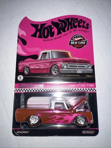 HOTWEELS RLC PINK 1962 FORD F-100