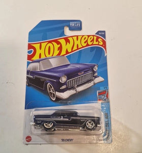 2022 HOT WHEELS SUPER TREASURE HUNT BLUE '55 CHEVY BEL AIR