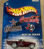 HOT WHEELS COCA COLA HOUSTON ASTROS RED '57 T-BIRD W/RR'S