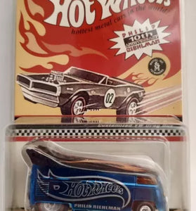 HOT WHEELS RLC REAL RIDERS BLUE CUSTOMIZED VW DRAG BUS