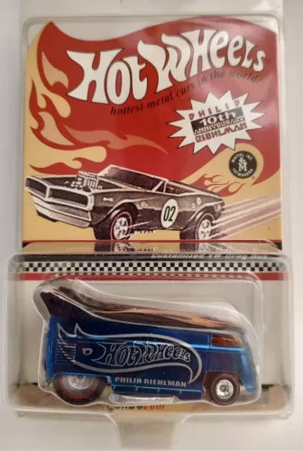 HOT WHEELS RLC REAL RIDERS BLUE CUSTOMIZED VW DRAG BUS