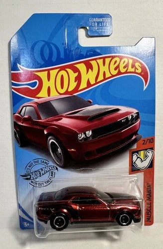 2019 HOT WHEELS SUPER TREASURE HUNT RED '18 DODGE CHALLENGER SRT DEMON