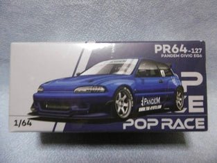 Pop Race 1:64 Pandem Civic EG6 Metallic Blue #127