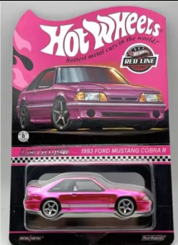 HOT WHEELS RLC PINK 1993 FORD MUSTANG COBRA R