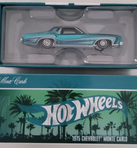 HOT WHEELS RLC AQUA 1975 CHEVY MONTE CARLO
