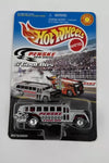 HOT WHEELS PENSKE SILVER S'COOL BUS W/RR'S