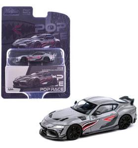 Pop Race 1:64 Toyota Supra A90 Darwin Pro 66G NWB Gray Enigma Exclusive PR64-002