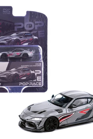 Pop Race 1:64 Toyota Supra A90 Darwin Pro 66G NWB Gray Enigma Exclusive PR64-002