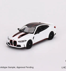 Mini GT #683 1/64 BMW M4 CSL Alpine White LHD Diecast Model Car