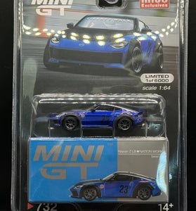 Mini GT #732 Nissan Z LB Nation LB Nation Works Liberty Walk Seiran Blue