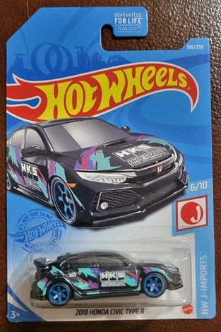 Hot Wheels 2018 Honda Civic Type R HKS Super Treasure Hunt