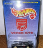 HOT WHEELS VIPER CLUB OF AMERICA BLACK VIPER GTS W/RR'S