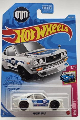 2021 Hot Wheels Super Treasure Hunt STH White Mazda RX-3