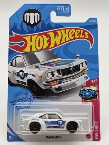 2021 Hot Wheels Super Treasure Hunt STH White Mazda RX-3