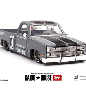 Kaido House x Mini GT Chevrolet Silverado Kaido V2 Grey #160 1/64