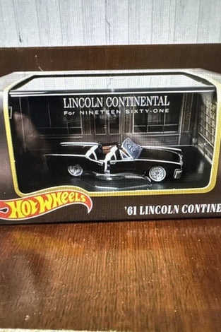 HOT WHEELS RLC BLACK '61 LINCOLN CONTINENTAL
