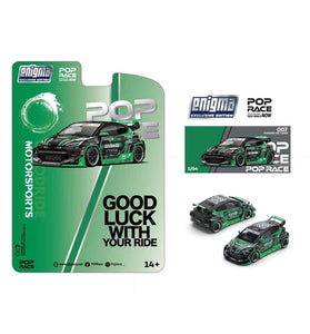 Pop Race 1:64 Toyota Pandem GR Yaris Green #007 - Enigma Exclusive Edition