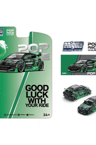 Pop Race 1:64 Toyota Pandem GR Yaris Green #007 - Enigma Exclusive Edition