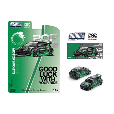 Pop Race 1:64 Toyota Pandem GR Yaris Green #007 - Enigma Exclusive Edition