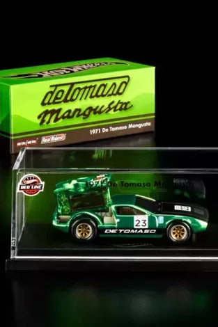 HOT WHEELS RLC GREEN 1971 DE TOMASO MANGUSTO