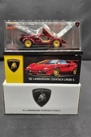 HOT WHEELS RLC RED '82 LAMBORGHINI COUNTACH LP500 S