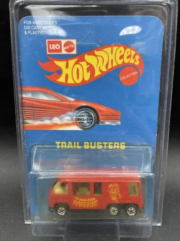 HOT WHEELS LEO TRAILBUSTERS RED SPIDERMAN GMC MOTORHOME