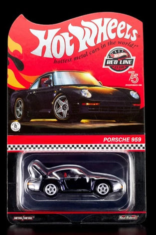 HOT WHEELS RLC BLACK PORSCHE 959 IN PROTECTO