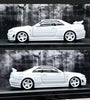 FUJI WHITE NISSAN SKYLINE GT-R R34 #'D TO 499