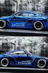 FUJI BLUE CHROME PANDEM ROCKET BUNNY NISSAN SKYLINE GT-R R35 #'D TO 599