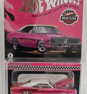 HOT WHEELS RLC PINK 1969 DODGE CHARGER R/T