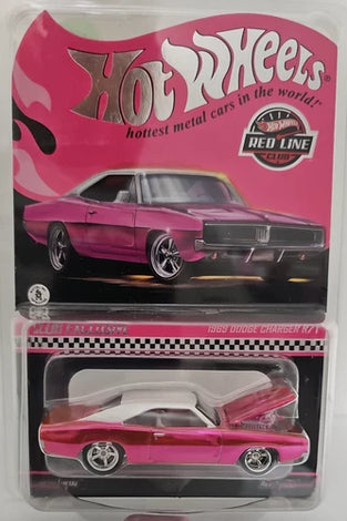 HOT WHEELS RLC PINK 1969 DODGE CHARGER R/T