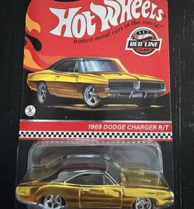 HOT WHEELS RLC GOLD 1969 DODGE CHARGER R/T