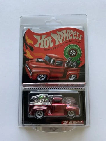 RLC HWC EXCLUSIVE HOLIDAY RED CUSTOM '56 FORD F-1 PICKUP
