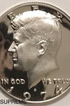 1974-S CLAD PROOF KENNEDY HALF DOLLAR