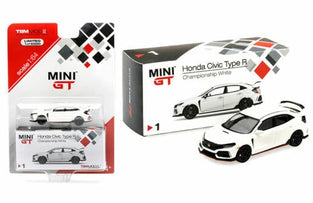 MINI GT 1:64 #1 2018 HONDA CIVIC TYPE R WHITE
