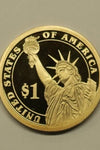 2008-S PROOF JAMES MONROE PRESIDENTIAL DOLLAR