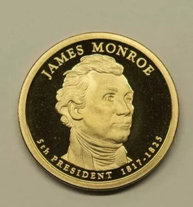 2008-S PROOF JAMES MONROE PRESIDENTIAL DOLLAR