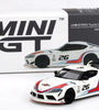 MINI GT 1:64 #296 - Liberty Works Toyota GR Supra - Martini Racing