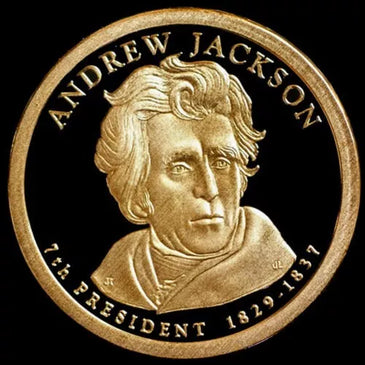 2008-S PROOF ANDREW JACKSON PRESIDENTIAL DOLLAR