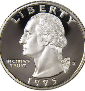 1995-S CLAD PROOF WASHINGTON QUARTER