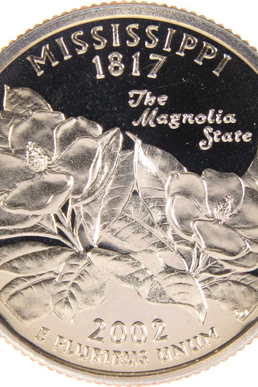 2002-S CLAD PROOF MISSISSIPPI STATE QUARTER
